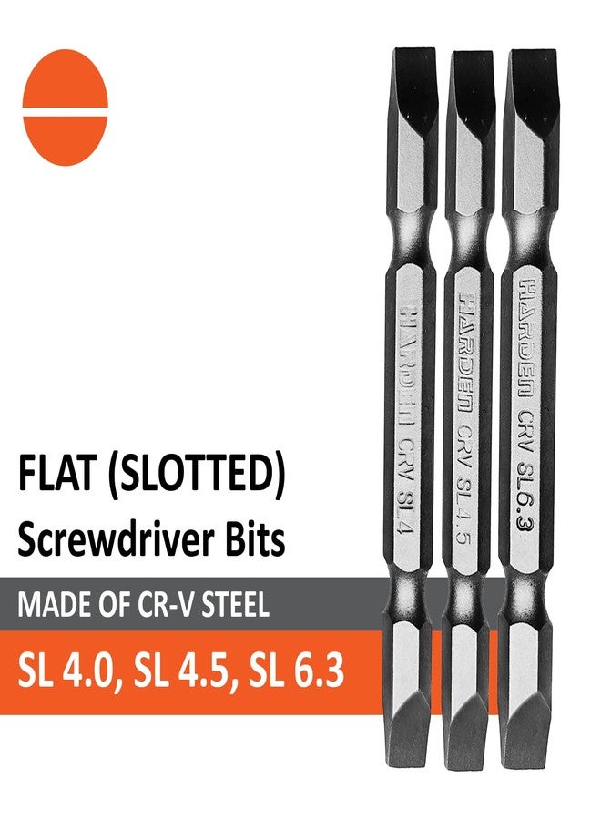 Harden 9-Piece Magnetic Screwdriver Bit Set - Double-Sided Slotted, Phillips & Pozi Tips | CR-V Steel, 65mm Length | Professional Drill Bit Kit - 550601 - Image 2